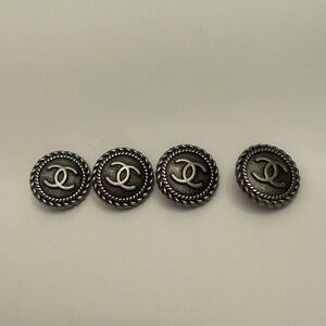 4 Small Size Vintage Chanel Buttons